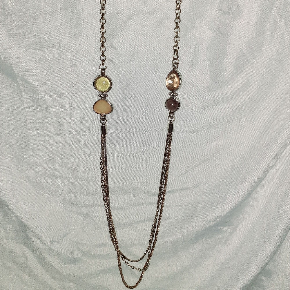 Beaded multi-chain necklace